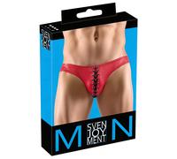 Svenjoyment - slip homme à lacets - noir et rouge - M