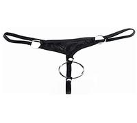Svenjoyment String homme Cockring – Métal – Noir L