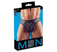 Svenjoyment - String Rio noir sexy pour homme, finition mate, taille S