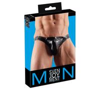 Svenjoyment - String sexy pour homme avec devant détachable, noir, taille XL