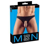 Svenjoyment - String sexy pour homme avec trou pour pénis Noir S