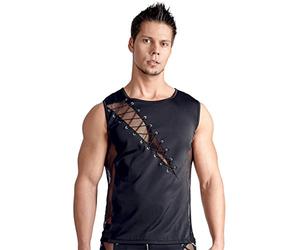 Svenjoyment T-Shirt avec Laçage pour Homme Noir Taille L