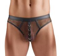 Svenjoyment Underwear - String en Résille Homme - Noir