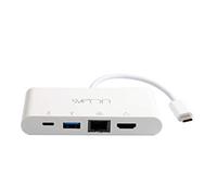 Sveon SCT504 hub & concentrateur USB 3.0 (3.1 Gen 1) Type-C 5000 Mbit/s Blanc - Hubs & concentrateurs (USB 3.0 (3.1 Gen 1) Type-C, HDMI,RJ-45,USB 3.0 (3.1 Gen 1) Type-A,USB 3.1 (3.1 Gen 2) Type-C, 5000 Mbit/s, Blanc, 0,15 m, Chine)