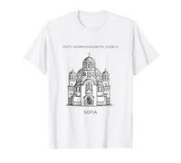Sveti Sedmochislenitsi Église Sofia Bulgarie Sept Saints T-Shirt