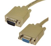 SVGA câble HD15 d'extension Rallonge Cordon Mâle vers Femelle 15 m Beige [15 mètre/15m]