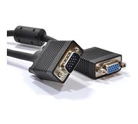 SVGA Moniteur d'extension Rallonge câble HD15 15 Broches Cordon Mâle vers Femelle 8 m Noir [8 mètre/8m]