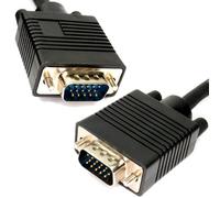SVGA PC Moniteur câble 15 Broches Mâle vers Mâle VGA Cordon 50 m Noir [50 mètre/50m]