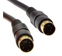 SVHS S-Video Fiche vers Fiche Vidéo câble 4 Broches Mini DIN Plaqués Or 2 m [2 mètre/2m]