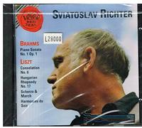 Sviatoslav Richter – Brahms : Sonate pour piano n°1 Op.1 / Liszt : Consolation n°6, Rhapsodie n°17