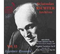 Sviatoslav Richter Vol. 12 : Quintette Pour Piano Opus 34, Variations Paganini Opus 35