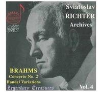 Sviatoslav Richter Vol. 4 : Concerto Pour Piano No. 2 Opus 83, Variations & Fugues Sur Un Thème De Haendel Opus 24