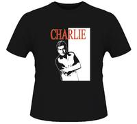 SVIG Charlie Harper Sheen Comedy Two & A Half Men T Shirt BlackXXX-Large