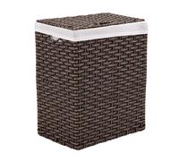 Sville Classics Panier de bac linge portable la main de Sville avec poignes de transport Rangement mnage pour les draps de linge de vtements