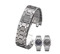 Svincoter Bracelet unisexe en acier inoxydable à boucle déployante de 26 mm, compatible avec les modèles AP ROYAL OAK 15400 26331 15500