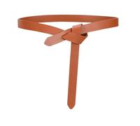Svincoter Ceinture en Cuir Souple avec nœud Tendance for Femme(Brown)