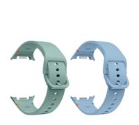 Svincoter Lot de 2 bracelets de montre souples en silicone sans espace for Samsung Galaxy Watch 8 40, 44 et 8 Classic(Plane-G,Watch 8 40mm)