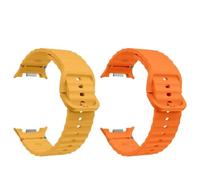 Svincoter Lot de 2 bracelets de montre souples en silicone sans espace for Samsung Galaxy Watch 8 40, 44 et 8 Classic(Wave-B,Watch 8 40mm)