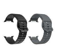 Svincoter Lot de 2 bracelets de montre souples en silicone sans espace for Samsung Galaxy Watch 8 40, 44 et 8 Classic(Wave-I,Watch 8 40mm)