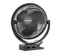 Svinkal Ventilateur portable sans ventilateur, alimenté par batterie 10 000 mAh, ventilateur de bureau de camping avec ports de charge de type C, prend en charge un réglage à 720 °, 4 vitesses,