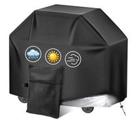 SVIPDDD Housse Barbecue Exterieur,Housse Barbecue en Tissu Oxford 210D, Résistante aux UV et aux déchirures,Ajustement Universel pour Grils à gaz,Dimensions 145x61x117cm-durable et imperméable,Noir