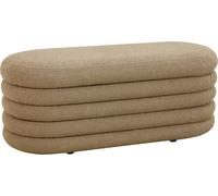 SVITA BLOSSOM XL Pouf avec espace de rangement Banquette Pouf Ottomane Revêtement Boucle Marron clair