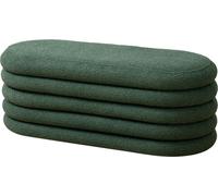 SVITA BLOSSOM XL Pouf avec espace de rangement Pouf Ottomane Revêtement Boucle Vert foncé