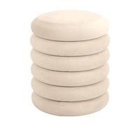 SVITA BLOSSOM XS Pouf avec espace de rangement Pouf Ottomane rembourrage velours Beige