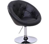 SVITA Fauteuil club Fauteuil cocktail HAVANNA en noir Fauteuil lounge