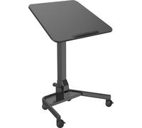 SVITA JEJU Table pour ordinateur portable Support pour ordinateur portable Pupitre mobile réglable en hauteur Pliable Noir