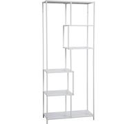 SVITA KELA Étagère métallique 6 niveaux Étagère de cuisine Étagère de salle de bain Style industriel Blanc