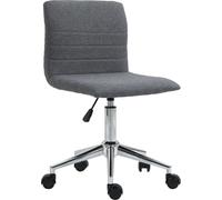 SVITA LINUS Chaise de bureau Enfant Chaise pivotante Tissu gris