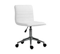 SVITA Linus Chaise de bureau, pivotante, pour enfant, en similicuir, blanche