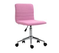 SVITA Linus Chaise de bureau, pivotante, pour enfant, en tissu, rose