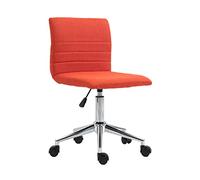 SVITA Linus Chaise de bureau, pivotante, pour enfant, en tissu, rouge