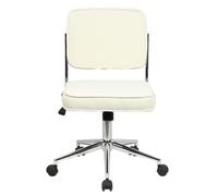 SVITA LIV Chaise de bureau Chaise de bureau réglable en hauteur avec roulettes blanc