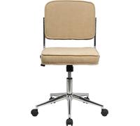 SVITA LIV Chaise de bureau Chaise de bureau réglable en hauteur avec roulettes Taupe