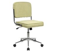 SVITA LIV Chaise de bureau pivotante réglable en hauteur avec roulettes et mécanisme à bascule Design vintage Vert