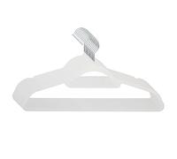 SVITA Lot de 10 cintres antidérapants en velours Blanc