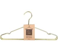 SVITA Lot de 10 cintres avec barrette pantalon fins et légers en métal doré
