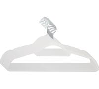 SVITA Lot de 10 cintres pour costume Peu encombrant Antidérapant Velours Blanc