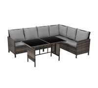SVITA MADISON Meuble de jardin en poly rotin Set en brun