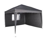 SVITA Pavillon de jardin Tente de réception Pliable Pop-Up Tente de jardin Gris foncé