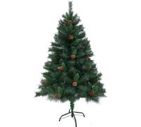 SVITA Sapin de Noël artificiel pommes de pin et baies incl. support 150cm