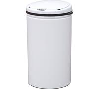 SVITA Sensor Poubelle 30L acier Poubelle avec capteur Poubelle électrique cuisine Poubelle automatique avec capteur Blanc