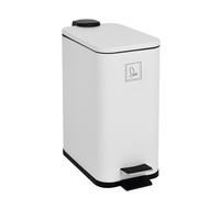 SVITA ST5 Poubelle à pédale 5l incl. seau intérieur Softclose rectangulaire blanc