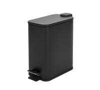 SVITA ST5 Poubelle à pédale 5l incl. seau intérieur Softclose rectangulaire noir