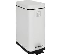 SVITA STM10 Poubelle à pédale 10l incl. seau intérieur Couvercle Softclose blanc