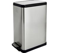 SVITA STM15 Poubelle à pédale 15l incl. seau intérieur Couvercle Softclose Argent