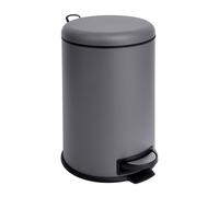 SVITA T20 Seau de cuisine Gris 20L Poubelle à pédale avec seau intérieur, pédale antidérapante